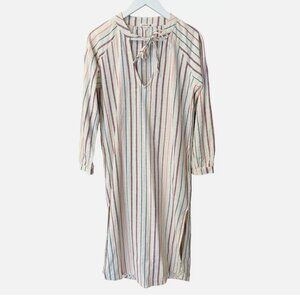 Sundry Anthropologie Cotton Midi Rainbow Striped Tunic Dress Women’s Size 0/XS
